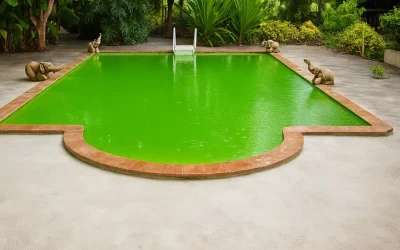 Porque el agua de la piscina se pone verde